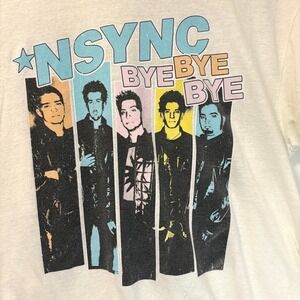 NSYNC Bye Bye Bye Graphic Tee Boy Band Pop Music‎ T-Shirt Medium y2k